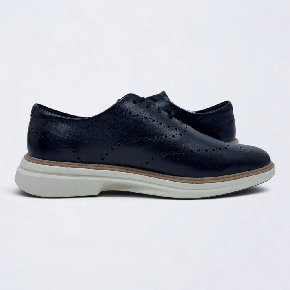 Cole Haan Original Grand Cityspectre Wingtip Oxford Shoes Mens 12M Black Leather